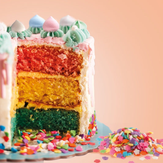 Décorations en sucre - Etoiles multicolores
