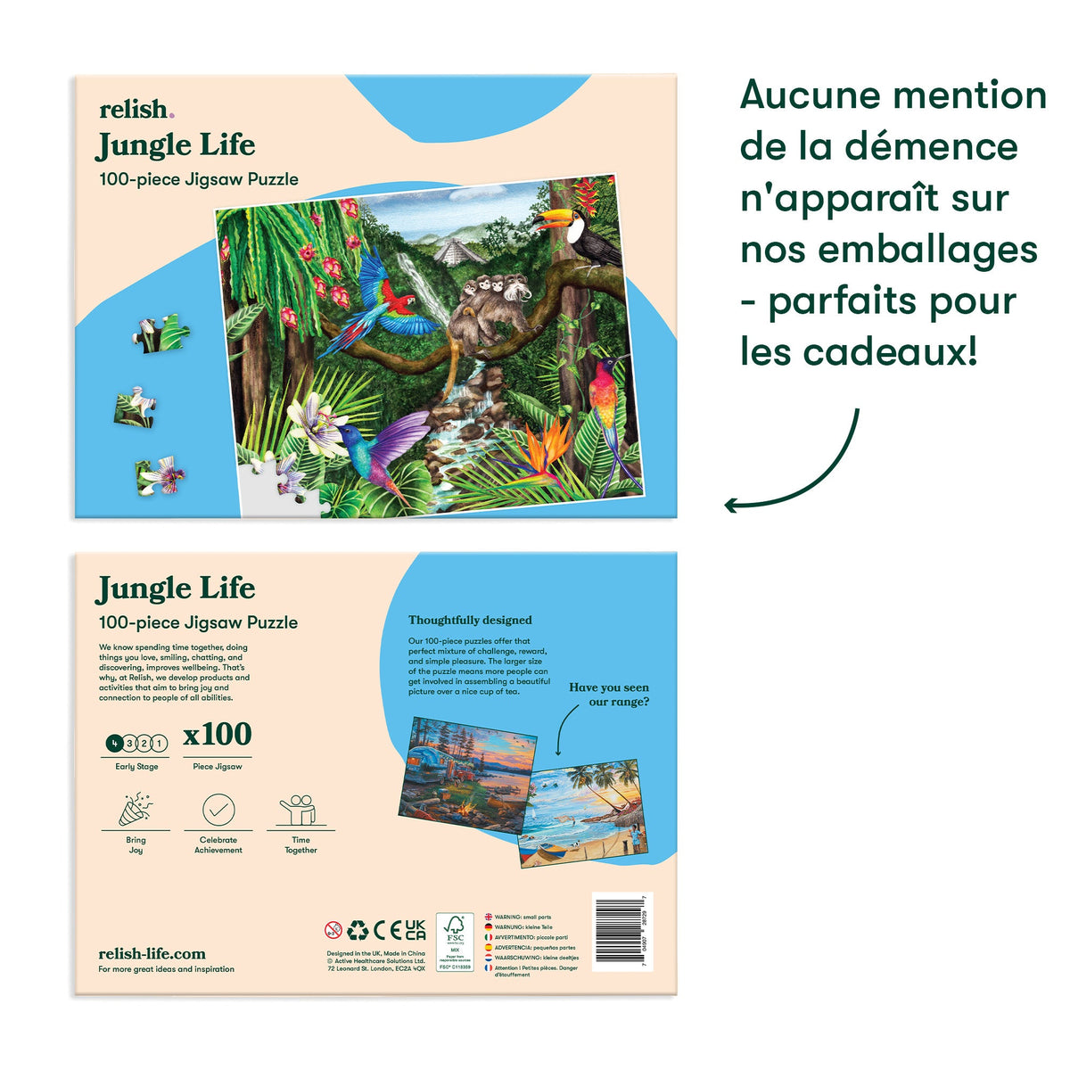 Puzzle 100 pieces - Jungle Life