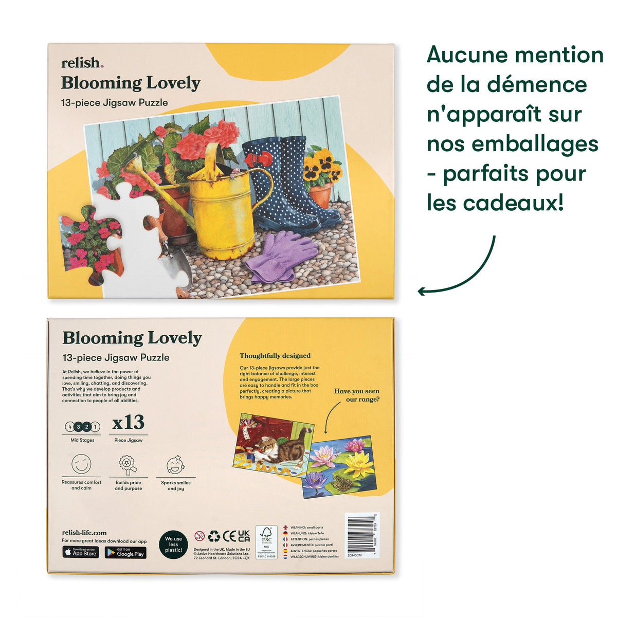 13-teiliges Puzzle - Blumenliebe