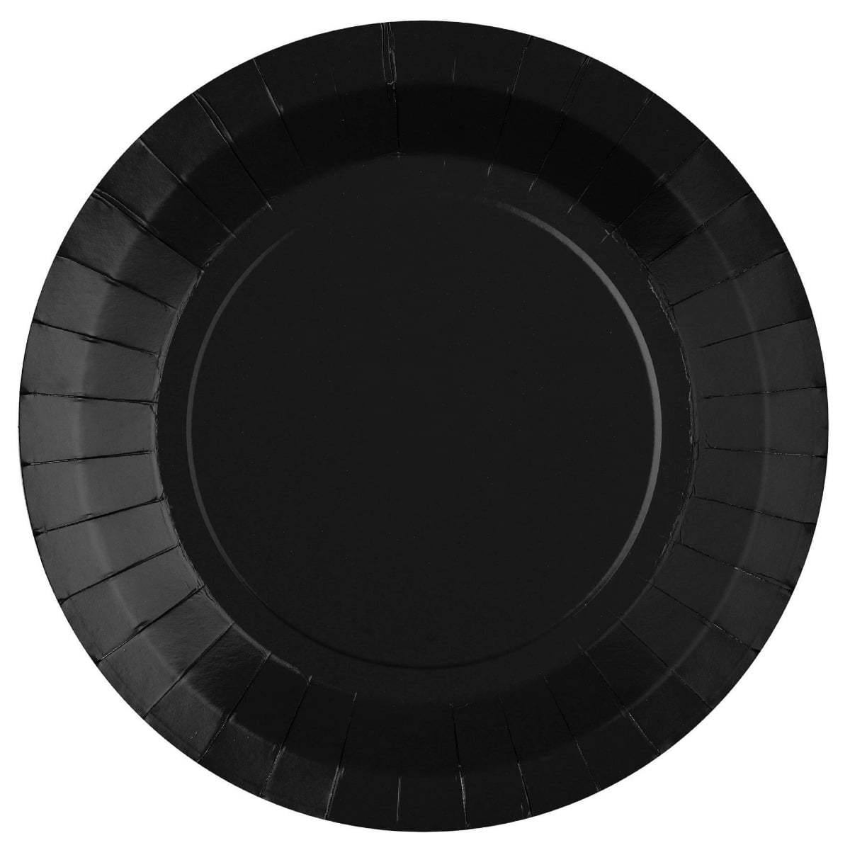 Assiettes unies - 22 cm - Noir