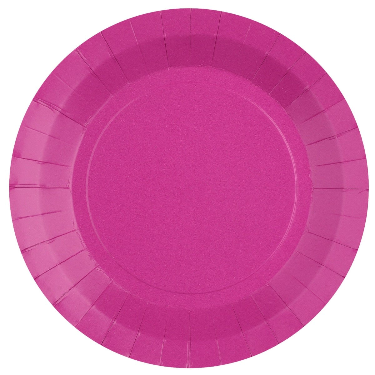 Assiettes unies - 22.5 cm - Fuchsia