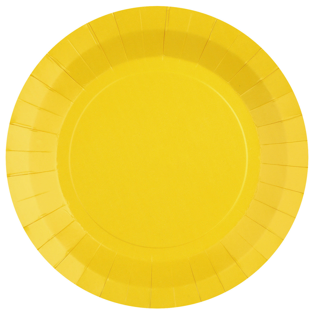 Assiettes unies - 22 cm - Jaune