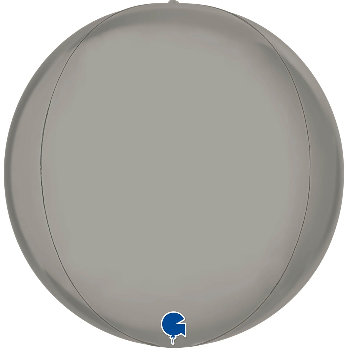 Ballon Alu Globe 4D - Platine (38cm)