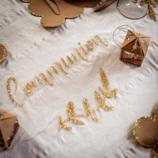 Chemin de table en organza - Communion (5m)