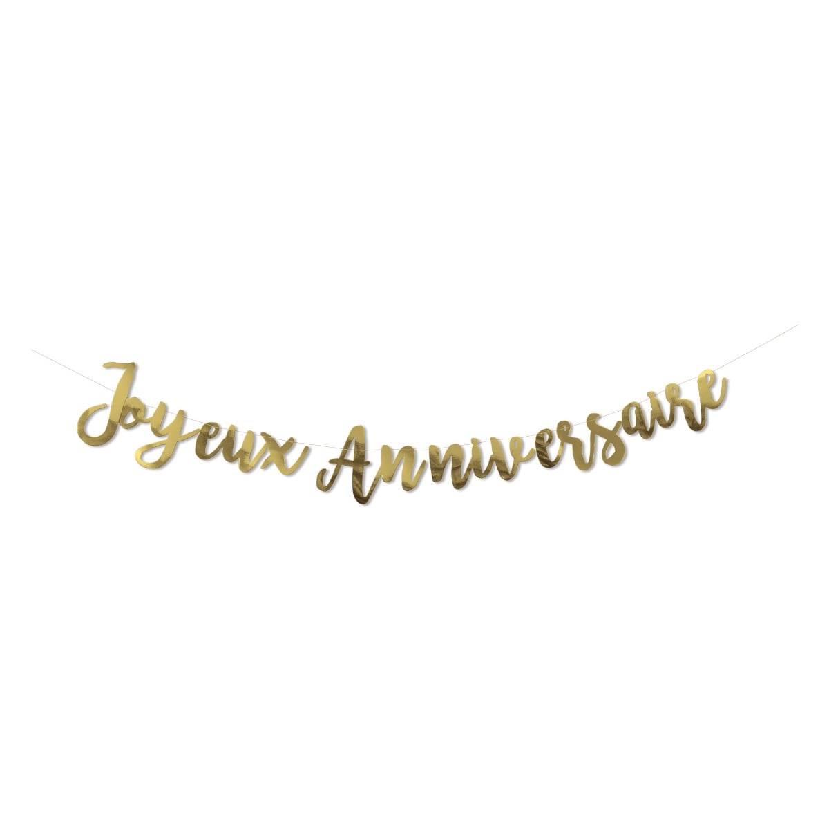 Guirlande Joyeux Anniversaire Or