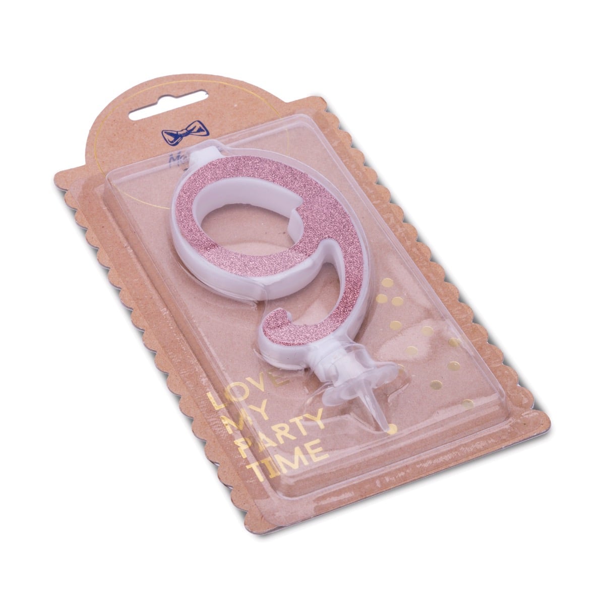 Bougie Chiffre Rosegold - 9 (10cm)