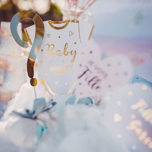 Kit Photo booth Baby Shower - Fille ou Garçon (12pcs)