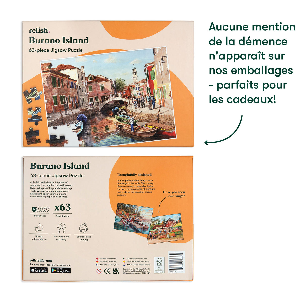 Puzzle 63 pieces - Burano Island