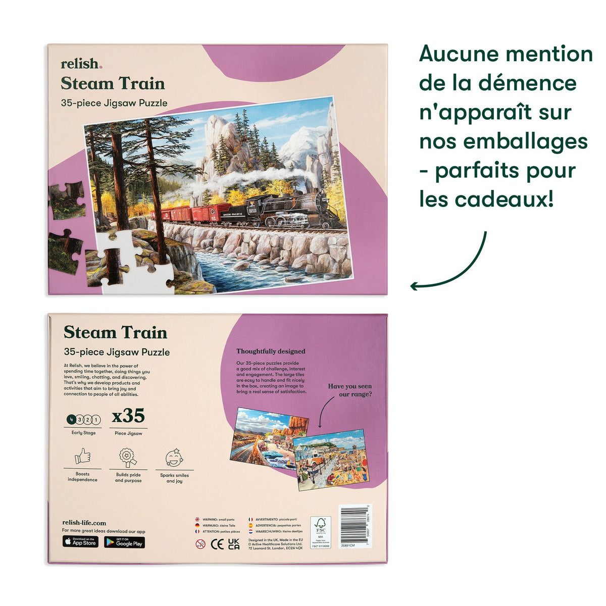 Puzzle 35 pieces - Steam Train