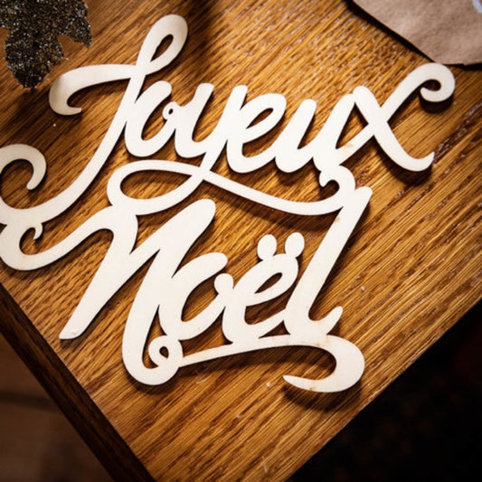 Déco en bois - Joyeux Noël