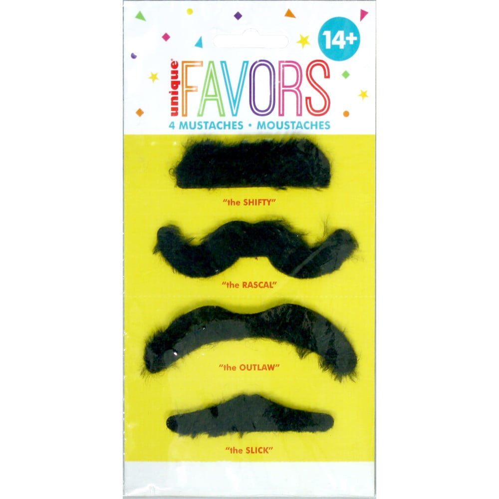 Déguisements Moustaches (4pcs)