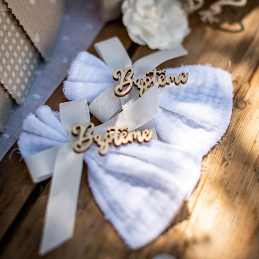Confetti Baptême en bois (5cm)