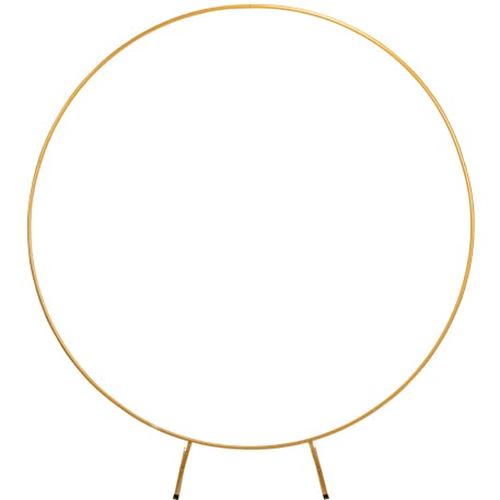 Structure Arche Ronde Métal doré (2m)