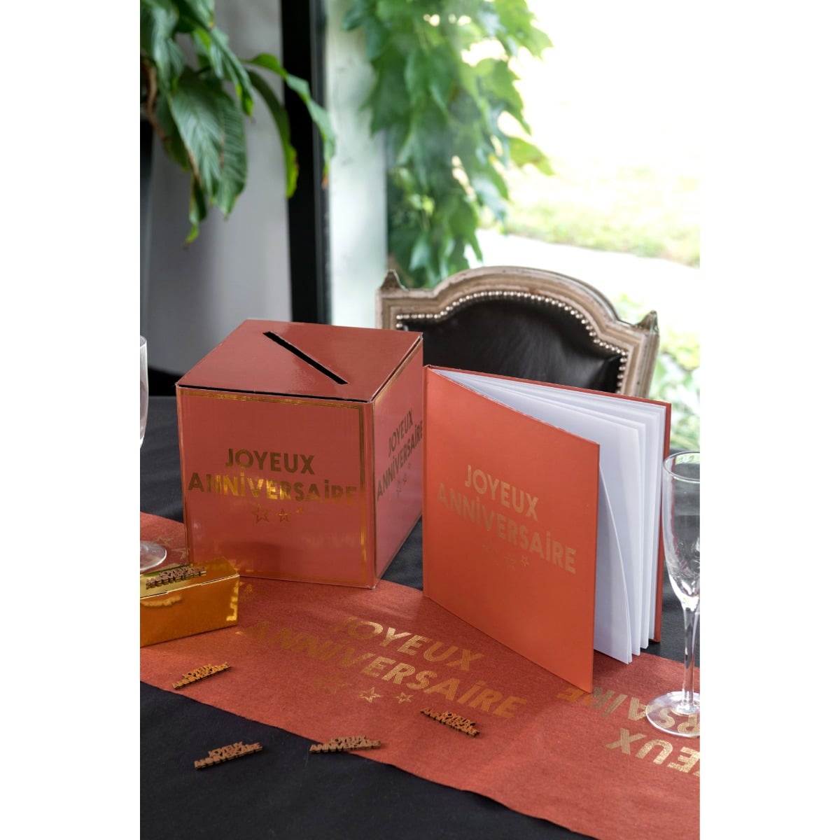 Tirelire Joyeux Anniversaire Star - Terracotta