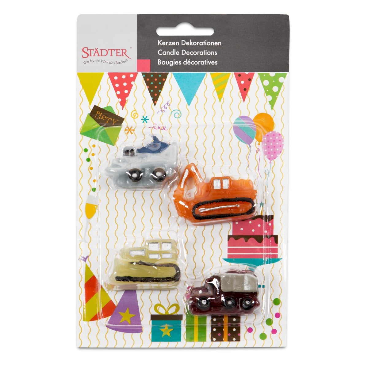 Bougies - Machines de chantier (4pcs)