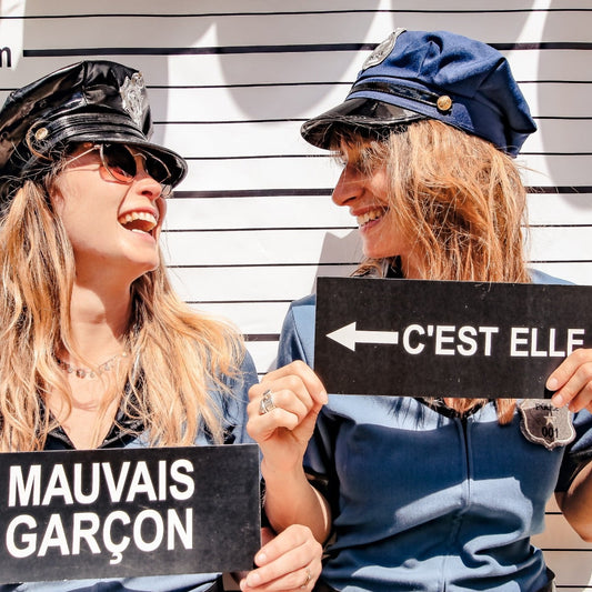 Photobooth Pancartes Police (4pcs)