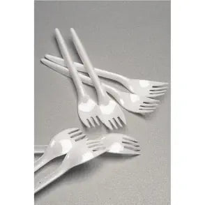 Couverts jetables blancs