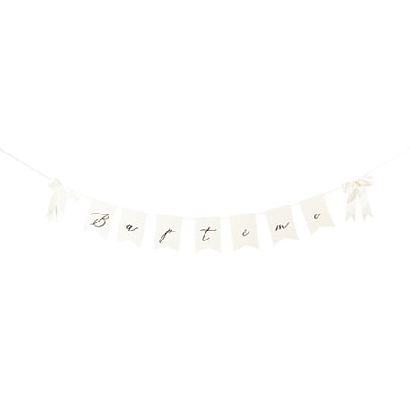 Guirlande Baptême - Blanc