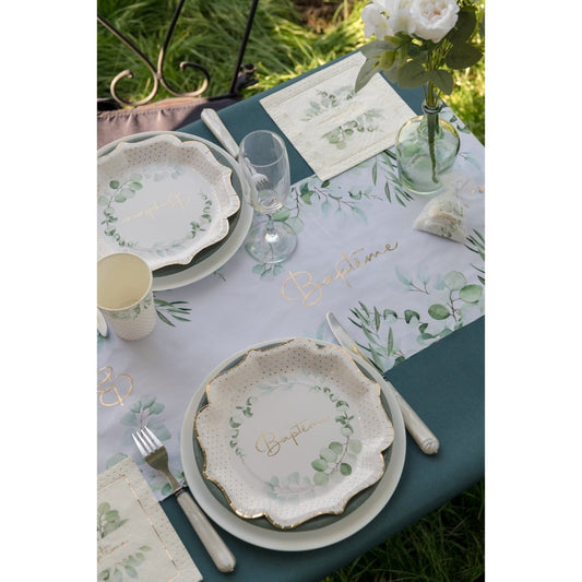 Chemin de table végétal Baptême (3m)