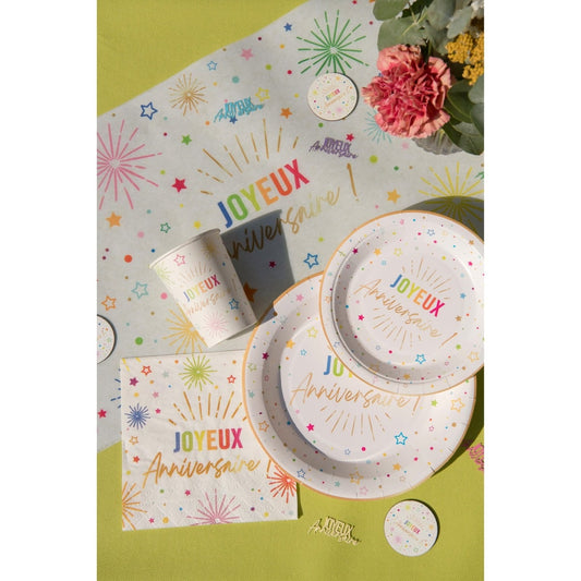 Serviette Anni Festicolor - Blanc