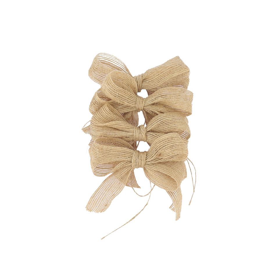 Nœuds en Jute 8x9cm (4pcs)