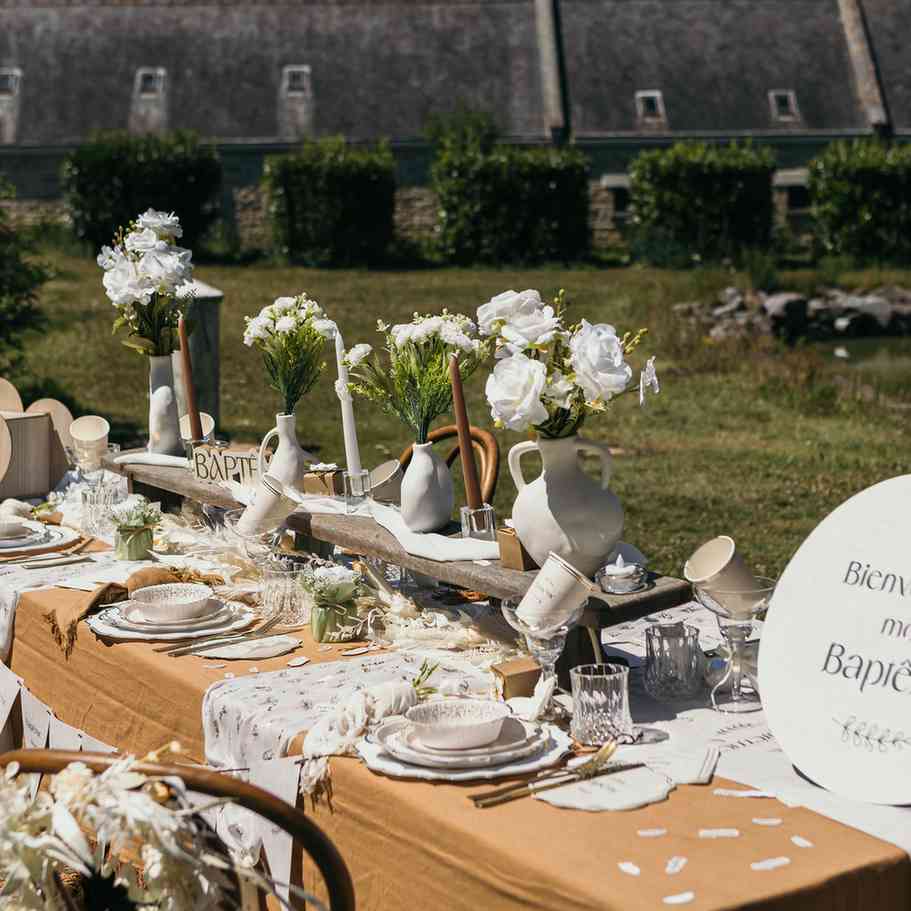 Pancarte "Bienvenue à mon Baptême"