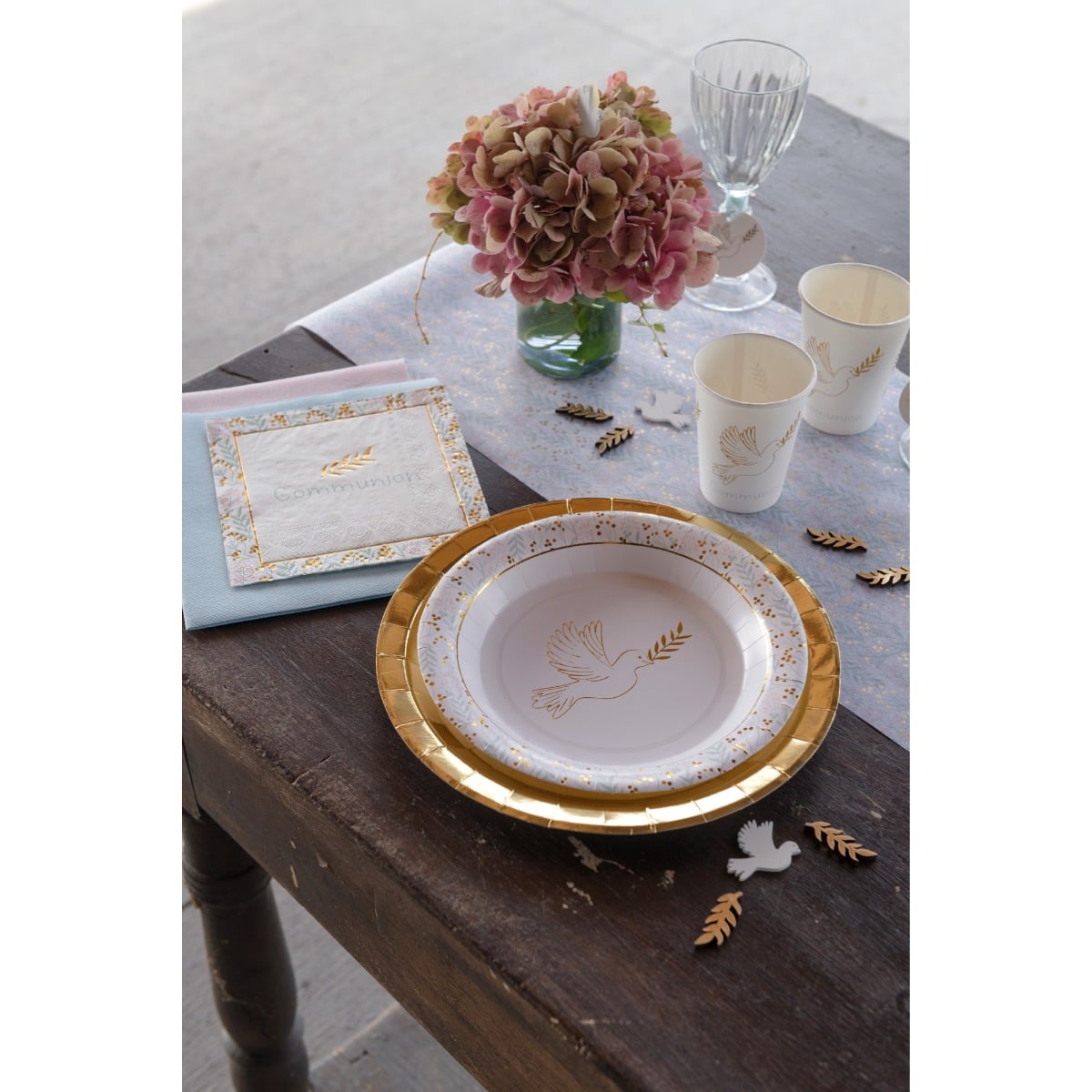 Assiettes Communion Colombe (10pcs)