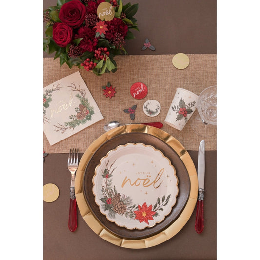 Assiettes de noël - Sous-bois (10pcs)