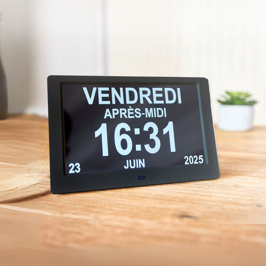 ALLY Clock 20cm - Horloge Calendrier Senior & Alzheimer