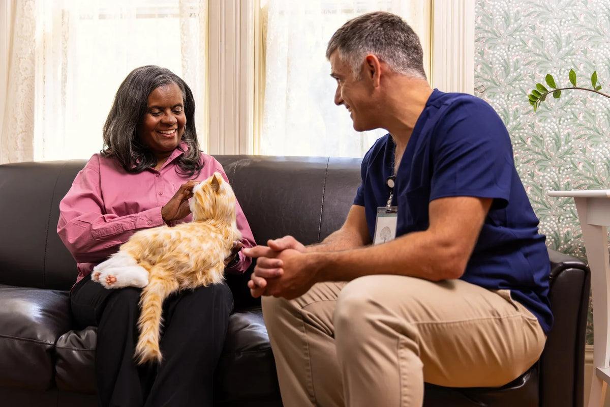 Peluche Chat Interactif pour personne âgée
