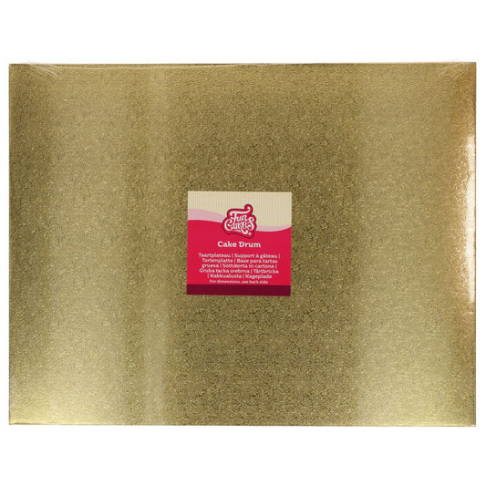 FunCakes Cake board rectangulaire or (40 x 30 cm)