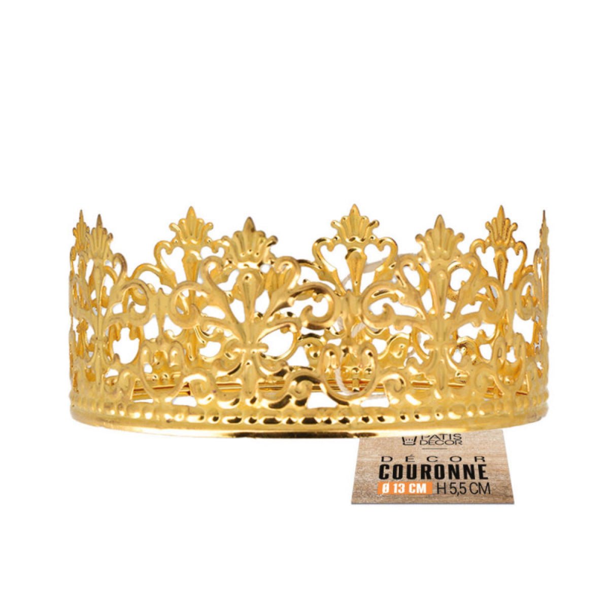 Couronne de décoration 5cm dorée