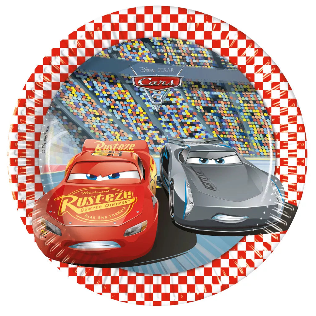 Assiettes Cars Arena Race (20 cm, 8 pièces)