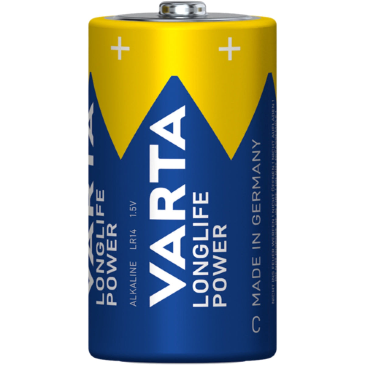 2 Varta Longlife Power C Batteries