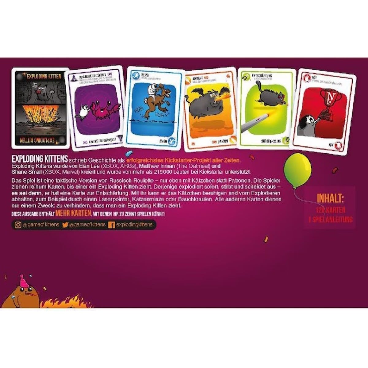 Exploding Kittens - Party pack (en Allemand)