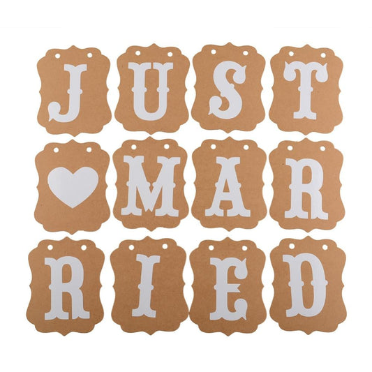 Guirlande Just Married Vintage