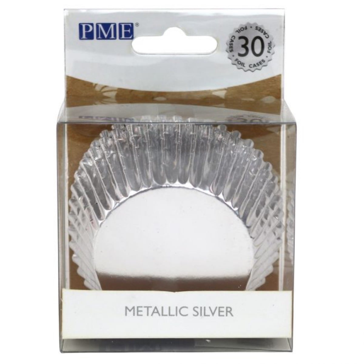 Caissettes à cupcakes - Argent (30pcs)