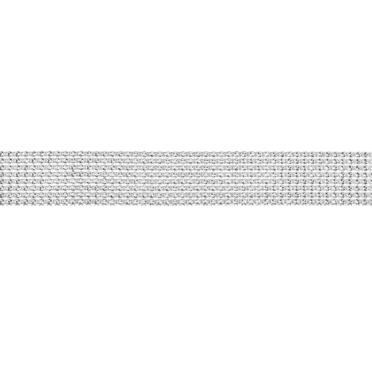 Ruban Strass Argent (4cm)