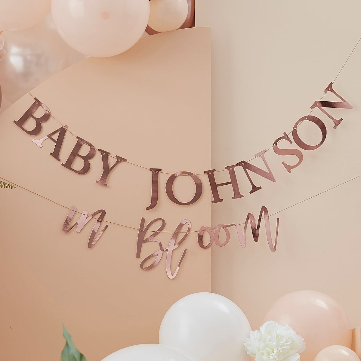 Guirlande personnalisable - Baby In Bloom