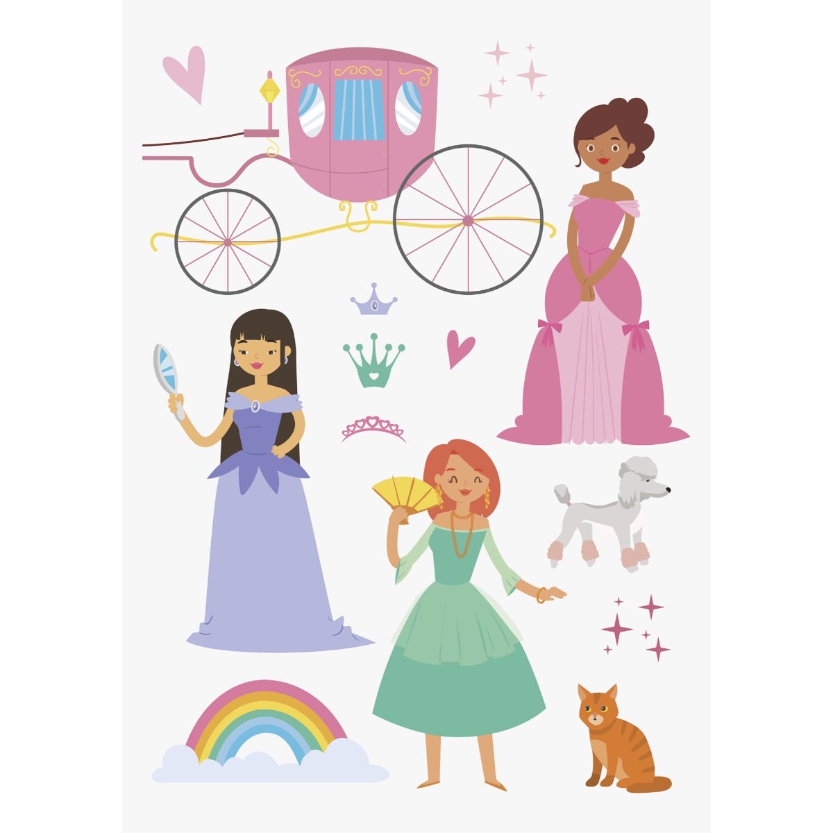 Autocollants pour vitre - Princesse