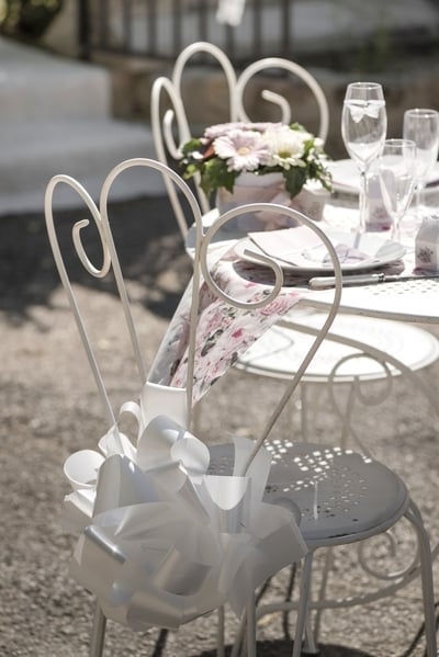 Noeud automatique Uni Blanc (35cm)