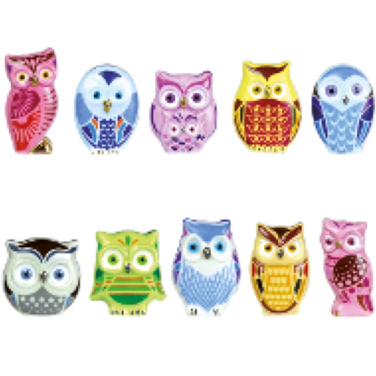 Fèves - Chouettes au Clair de Lune (9pcs)