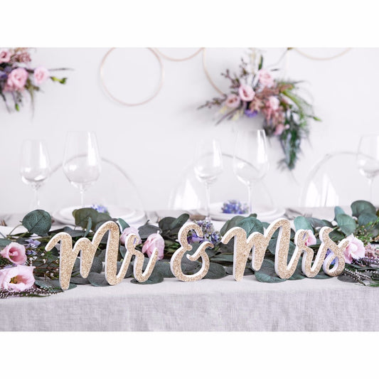 Lettre Mr & Mrs - Or