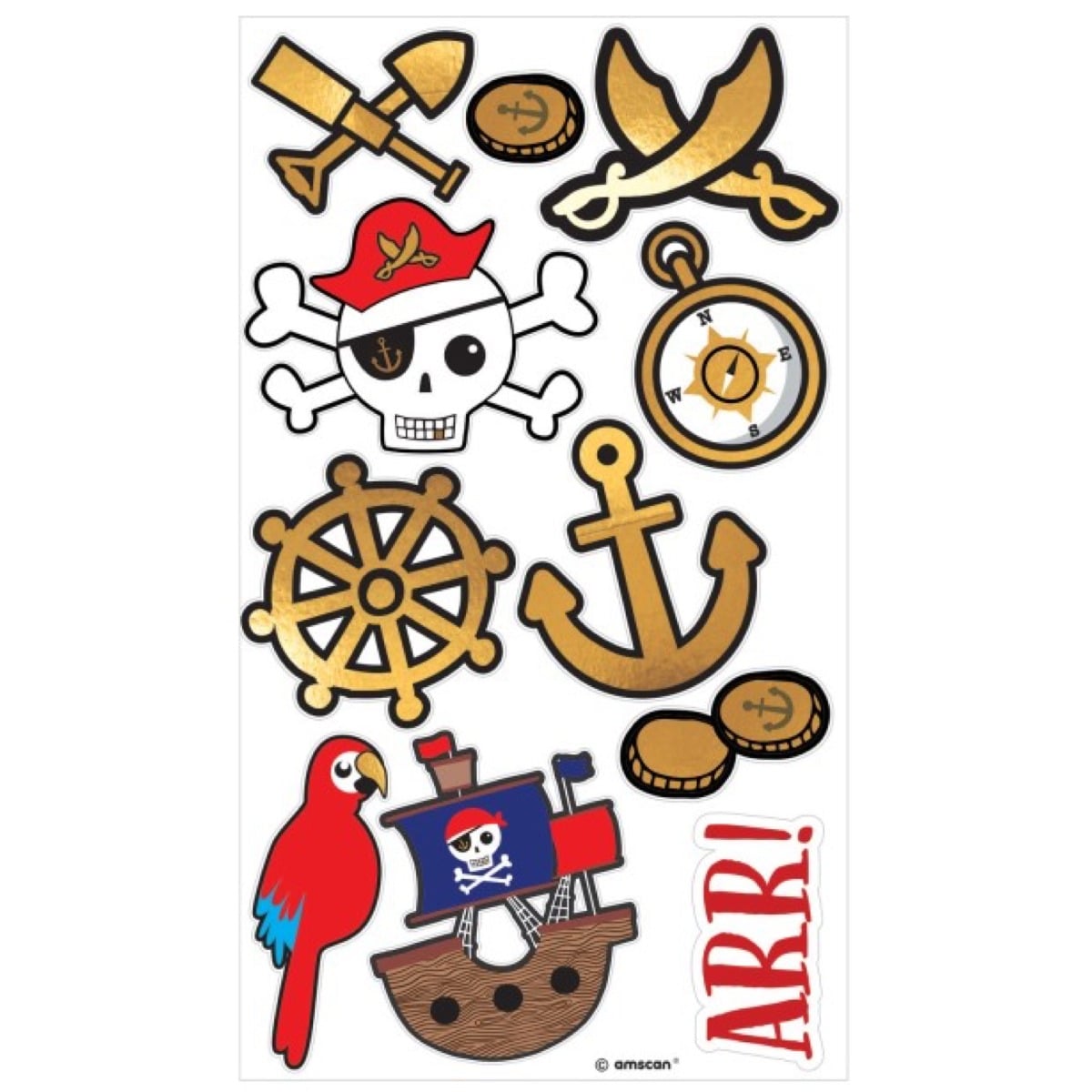 Tatouages temporaire Pirates