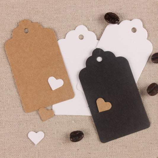 Etiquettes rectangle - Naturel (50pcs)