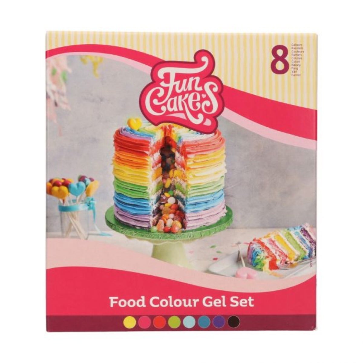 Kit Colorant Gel alimentaire (8pcs)
