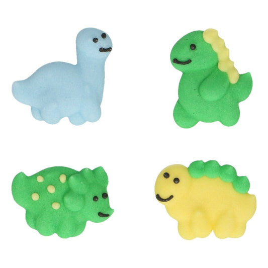 Décorations en sucre - Dino (12pcs)