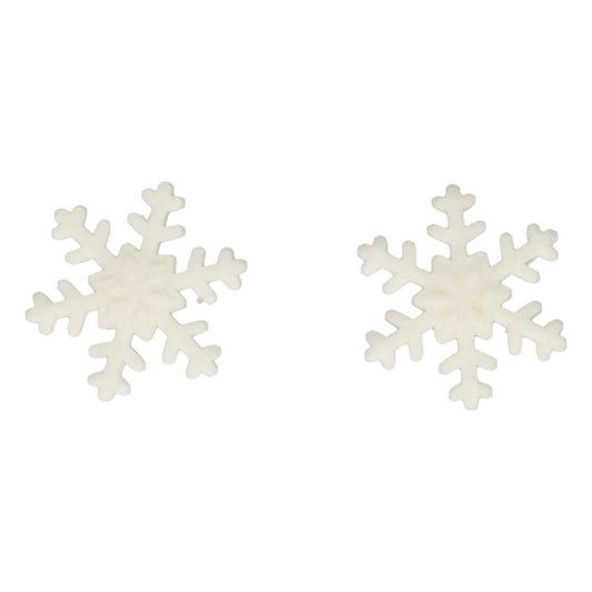 Décorations en sucre - Flocons de Neige blancs