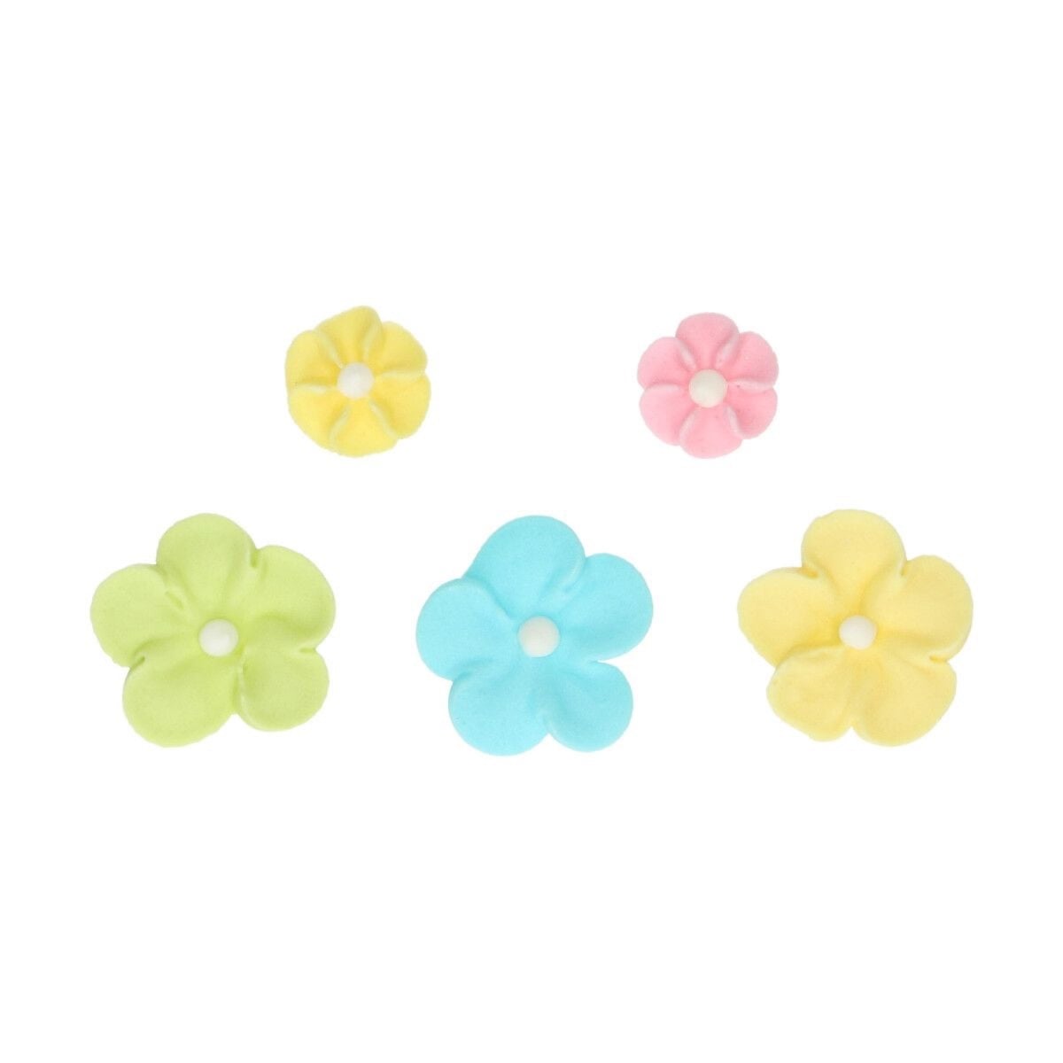 Décorations en sucre - Fleurs Mix Pastel