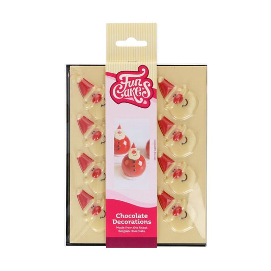 Décorations en chocolat - Père Noël (12pcs)